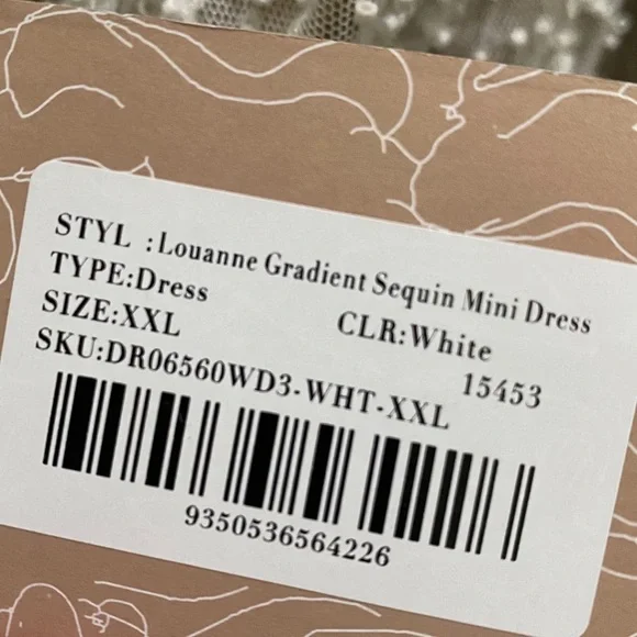 NWT Meshki Louanne Gradient Sequin Mini Dress - Picture 8 of 9